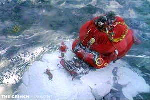 Grinch with sled